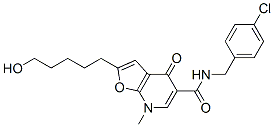 n-[(4-氯苯基)甲基]-4,7-二氫-2-(5-羥基戊基)-7-甲基-4-氧代-呋喃并[2,3-b]吡啶-5-羧酰胺結構式_562101-81-9結構式