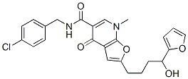 n-[(4-氯苯基)甲基]-2-[4-(2-呋喃)-4-羥基丁基]-4,7-二氫-7-甲基-4-氧代-呋喃并[2,3-b]吡啶-5-羧酰胺結構式_562102-08-3結構式