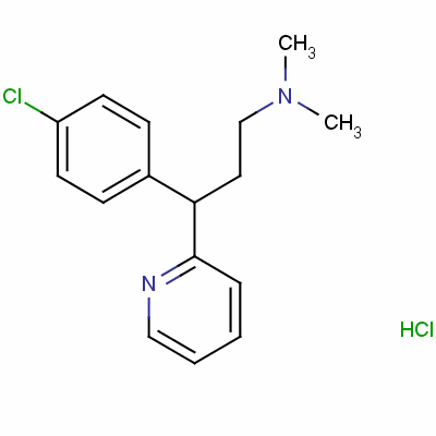 Gamma-(4-chlorophenyl)-n,n-dimethyl-2-propylaminopyridine hydrochloride Structure,56343-98-7Structure