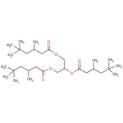 1,3-Bis(3,5,5-trimethylhexanoyloxy)propan-2-yl 3,5,5-trimethylhexanoate Structure,56554-53-1Structure