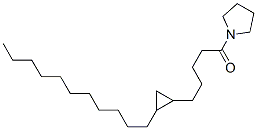 1-[5-(2-十一基環(huán)丙基)戊酰基]吡咯烷結構式_56600-03-4結構式