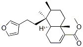 [4as-(4aalpha,5alpha,6beta ,8abeta)]-5-[2-(3-呋喃)乙基]-3,4,4a,5,6,7,8,8a-八氫-5,6,8a-三甲基-1-萘羧酸甲酯結構式_56630-98-9結構式