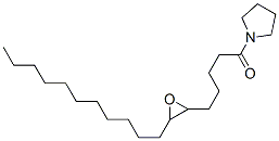 1-[5-(3-十一基環(huán)氧乙烷-2-基)戊?；鵠吡咯烷結構式_56666-43-4結構式