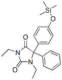 1,3-Diethyl-5-phenyl-5-[4-(trimethylsiloxy)phenyl ]-2,4-imidazolidinedione Structure,57326-26-8Structure