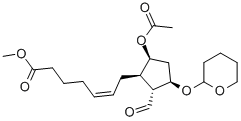 (Z)-7-[(1r,2r,3r,5s)-5-乙酰氧基-2-甲?；?3-(四氫-吡喃-2-基氧基)-環(huán)戊基]-5-庚烯酸甲酯結(jié)構(gòu)式_57429-55-7結(jié)構(gòu)式