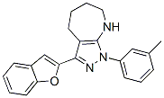 Pyrazolo[3,4-b]azepine,3-(2-benzofuranyl)-1,4,5,6,7,8-hexahydro-1-(3-methylphenyl)-(9ci) Structure,574701-15-8Structure