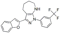 (9ci)-3-(2-苯并呋喃)-1,4,5,6,7,8-六氫-1-[3-(三氟甲基)苯基]-吡唑并[3,4-b]氮雜卓結(jié)構(gòu)式_575431-40-2結(jié)構(gòu)式