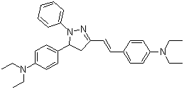 4-[2-[5-[4-(Diethylamino)phenyl]-4,5-dihydro-1-phenyl-1H-pyrazol-3-yl]vinyl]-N,N-diethylaniline Structure,57609-72-0Structure