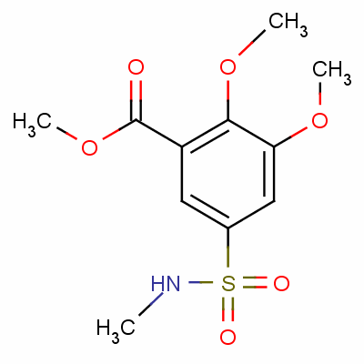 Methyl 2,3-dimethoxy-5-[(methylamino)sulphonyl ]benzoate Structure,57734-48-2Structure