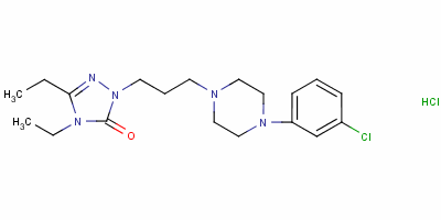 2-[3-[4-(3-cHlorophenyl)piperazin-1-yl]propyl]-4,5-diethyl-2,4-dihydro-3H-1,2,4-triazol-3-one monohydrochloride Structure,57775-22-1Structure