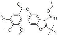 (9ci)-2-(1,1-二甲基乙基)-5-[(3,4,5-三甲氧基苯甲?；?氧基]-3-苯并呋喃羧酸乙酯結(jié)構(gòu)式_578736-93-3結(jié)構(gòu)式