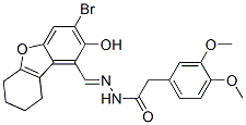 (9ci)-3,4-二甲氧基-,[(3-溴-6,7,8,9-四氫-2-羥基-1-二苯并呋喃)亞甲基]苯乙酸肼結(jié)構(gòu)式_578756-36-2結(jié)構(gòu)式