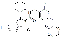 (9ci)-3-氯-n-環(huán)己基-6-氟-n-[(2,3,6,7-四氫-7-氧代-1,4-二噁英并[2,3-g]喹啉-8-基)甲基]-苯并[b]噻吩-2-羧酰胺結(jié)構(gòu)式_579518-20-0結(jié)構(gòu)式