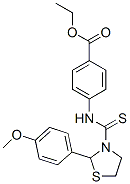 (9ci)-4-[[[2-(4-甲氧基苯基)-3-噻唑啉基]硫氧代甲基]氨基]-苯甲酸乙酯結(jié)構(gòu)式_581781-18-2結(jié)構(gòu)式