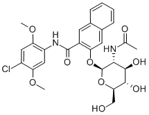 N-Acetyl-β-D-glucosamine naphthol AS-LC Structure,58225-96-0Structure