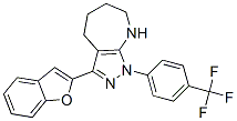 (9ci)-3-(2-苯并呋喃)-1,4,5,6,7,8-六氫-1-[4-(三氟甲基)苯基]-吡唑并[3,4-b]氮雜卓結(jié)構(gòu)式_582291-26-7結(jié)構(gòu)式