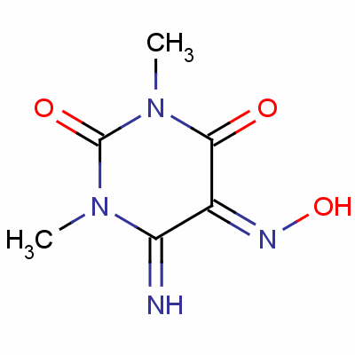 Dihydro-6-imino-1,3-dimethyl-3h-pyrimidine-2,4,5-trione 5-oxime Structure,58537-55-6Structure