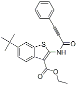 (9ci)-6-(1,1-二甲基乙基)-2-[(1-氧代-3-苯基-2-丙炔)氨基]-苯并[b]噻吩-3-羧酸乙酯結(jié)構(gòu)式_588678-15-3結(jié)構(gòu)式