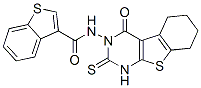 (9ci)-n-(1,4,5,6,7,8-六氫-4-氧代-2-硫氧代[1]苯并噻吩并[2,3-d]嘧啶-3(2H)-基)-苯并[b]噻吩-3-羧酰胺結構式_588696-31-5結構式