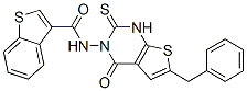 Benzo[b]thiophene-3-carboxamide,n-[1,4-dihydro-4-oxo-6-(phenylmethyl)-2-thioxothieno[2,3-d]pyrimidin-3(2h)-yl ]-(9ci) Structure,588697-01-2Structure