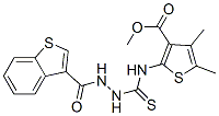 (9ci)-苯并[b]噻吩-3-羧酸,2-[[[3-(甲氧基羰基)-4,5-二甲基-2-噻吩]氨基]硫氧代甲基]肼結(jié)構(gòu)式_588710-66-1結(jié)構(gòu)式