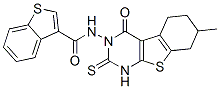 (9ci)-n-(1,4,5,6,7,8-六氫-7-甲基-4-氧代-2-硫氧代[1]苯并噻吩并[2,3-d]嘧啶-3(2H)-基)-苯并[b]噻吩-3-羧酰胺結(jié)構(gòu)式_588714-96-9結(jié)構(gòu)式