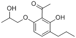 1-[2-hYdroxy-6-(2-hydroxypropoxy)-3-propylphenyl]ethan-1-one Structure,58974-96-2Structure