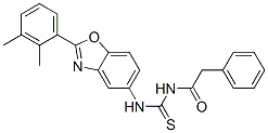 (9ci)-n-[[[2-(2,3-二甲基苯基)-5-苯并噁唑基]氨基]硫氧代甲基]-苯乙酰胺結(jié)構(gòu)式_590396-58-0結(jié)構(gòu)式