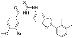 (9ci)-3-溴-n-[[[2-(2,3-二甲基苯基)-5-苯并噁唑基]氨基]硫氧代甲基]-4-甲氧基-苯甲酰胺結(jié)構(gòu)式_590396-61-5結(jié)構(gòu)式