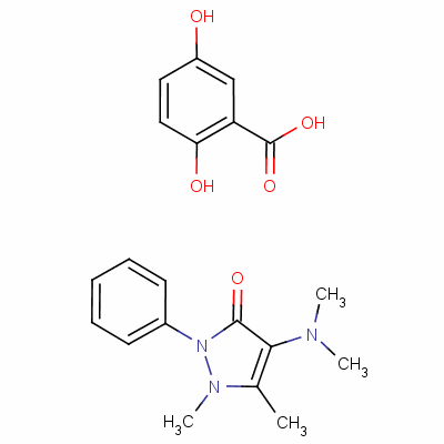 Aminophenazone 2,5-dihydroxybenzoate Structure,59302-11-3Structure