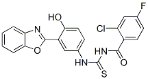 (9CI)-N-[[[3-(2-苯并噁唑基)-4-羥基苯基]氨基]硫氧代甲基]-2-氯-4-氟苯甲酰胺結(jié)構(gòu)式_593238-53-0結(jié)構(gòu)式