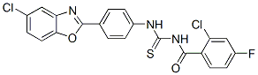 (9CI)-2-氯-N-[[[4-(5-氯-2-苯并噁唑基)苯基]氨基]硫氧代甲基]-4-氟-苯甲酰胺結(jié)構(gòu)式_593238-84-7結(jié)構(gòu)式