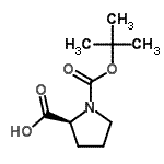 Boc-dl-pro-oh結(jié)構(gòu)式_59433-50-0結(jié)構(gòu)式