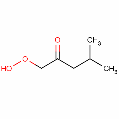 1-Hydroperoxy-4-methylpentan-2-one Structure,59472-06-9Structure