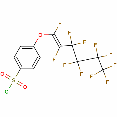 4-[(十一氟己烯基)氧基]苯磺酰氯結(jié)構(gòu)式_59493-82-2結(jié)構(gòu)式