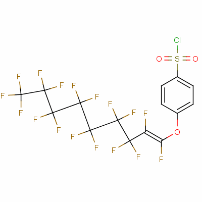 4-[(Heptadecafluorononenyl)oxy]benzenesulphonyl chloride Structure,59536-15-1Structure