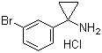 Cyclopropanamine, 1-(3-bromophenyl)-, hydrochloride (1:1) Structure,597563-15-0Structure