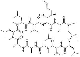 環(huán)孢菌素結(jié)構(gòu)式_59865-13-3結(jié)構(gòu)式