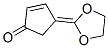 2-Cyclopenten-1-one,4-(1,3-dioxolan-2-ylidene)-Structure,59895-11-3Structure 2-Cyclopenten-1-one,4-(1,3-dioxolan-2-ylidene)- Structure,59895-11-3Structure