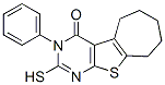 2-Mercapto-3-phenyl-3,5,6,7,8,9-hexahydro-10-thia-1,3-diaza-benzo[a]azulen-4-one Structure,59898-71-4Structure