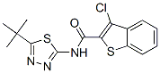 (9ci)-3-氯-n-[5-(1,1-二甲基乙基)-1,3,4-噻二唑-2-基]-苯并[b]噻吩-2-羧酰胺結(jié)構(gòu)式_600122-34-7結(jié)構(gòu)式