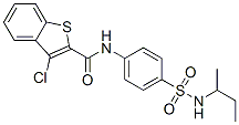 (9ci)-3-氯-n-[4-[[(1-甲基丙基)氨基]磺?；鵠苯基]-苯并[b]噻吩-2-羧酰胺結(jié)構(gòu)式_600640-89-9結(jié)構(gòu)式