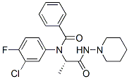 (S)-(9CI)-N-(3-氯-4-氟苯基)-N-[1-甲基-2-氧代-2-(1-哌啶基氨基)乙基]-苯甲酰胺結(jié)構(gòu)式_60143-16-0結(jié)構(gòu)式