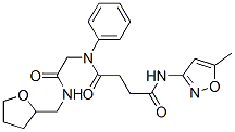 (9ci)-n-(5-甲基-3-異噁唑基)-n-[2-氧代-2-[[(四氫-2-呋喃)甲基]氨基]乙基]-n-苯基-丁烷二酰胺結(jié)構(gòu)式_602322-21-4結(jié)構(gòu)式