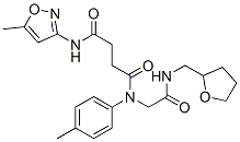 (9ci)-n-(5-甲基-3-異噁唑基)-n-(4-甲基苯基)-n-[2-氧代-2-[[(四氫-2-呋喃)甲基]氨基]乙基]-丁烷二酰胺結(jié)構(gòu)式_602322-24-7結(jié)構(gòu)式