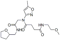 (9ci)-n-(2-甲氧基乙基)-n-(5-甲基-3-異噁唑基)-n-[2-氧代-2-[[(四氫-2-呋喃)甲基]氨基]乙基]-丁烷二酰胺結(jié)構(gòu)式_602322-29-2結(jié)構(gòu)式