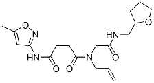 (9ci)-n-(5-甲基-3-異噁唑基)-n-[2-氧代-2-[[(四氫-2-呋喃)甲基]氨基]乙基]-n-2-丙烯基-丁烷二酰胺結(jié)構(gòu)式_602322-31-6結(jié)構(gòu)式