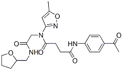 (9ci)-n-(4-乙?；交?-n-(5-甲基-3-異噁唑基)-n-[2-氧代-2-[[(四氫-2-呋喃)甲基]氨基]乙基]-丁烷二酰胺結(jié)構(gòu)式_602322-34-9結(jié)構(gòu)式