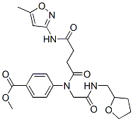 (9ci)-4-[[4-[(5-甲基-3-異噁唑基)氨基]-1,4-二氧代丁基][2-氧代-2-[[(四氫-2-呋喃)甲基]氨基]乙基]氨基]-苯甲酸甲酯結(jié)構(gòu)式_602322-38-3結(jié)構(gòu)式