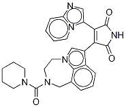 3-咪唑并[1,2-a]吡啶-3-基-4-[1,2,3,4-四氫-2-(1-哌啶基羰基)吡咯并[3,2,1-jk][1,4]苯并二氮雜卓-7-基]-1H-吡咯-2,5-二酮結(jié)構(gòu)式_603281-60-3結(jié)構(gòu)式